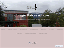 Tablet Screenshot of colegioraicesaltazor.cl